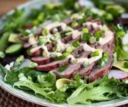 Steakhouse-Inspired Hibachi Salad with Kelchner's Yum Yum Sauce