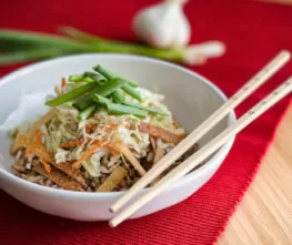 Egg Roll in A Bowl with Kelchner's Yum Yum Dipping Sauce