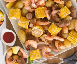 Seafood Boil Sheet Pan Dinner