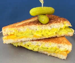 Spicy Pickle Grilled Cheese